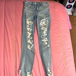 american eagle ripped jeans